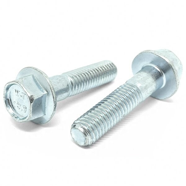 Boltsandnuts.Com Class 10.9, M16-2.0 Flange Bolt, Zinc Plated 60 mm L, 2 PK M16C60BF10Z/D-2 - main